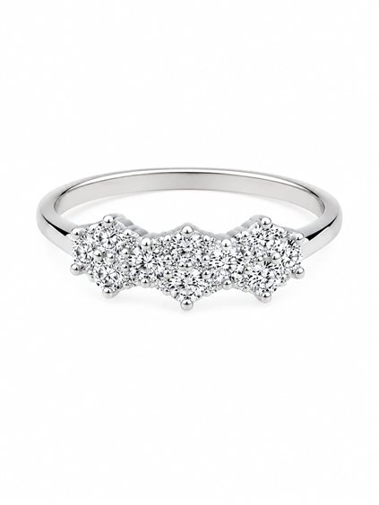 Ringe Davite & Delucchi Dame in Weißgold Diamante 0.68 Ct AA031867 - AA031867